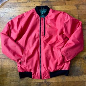 Reversible light Bomber jacket